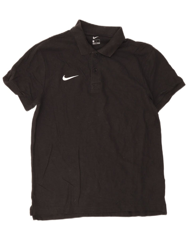 Nike Mens Polo Shirt Large Black Cotton