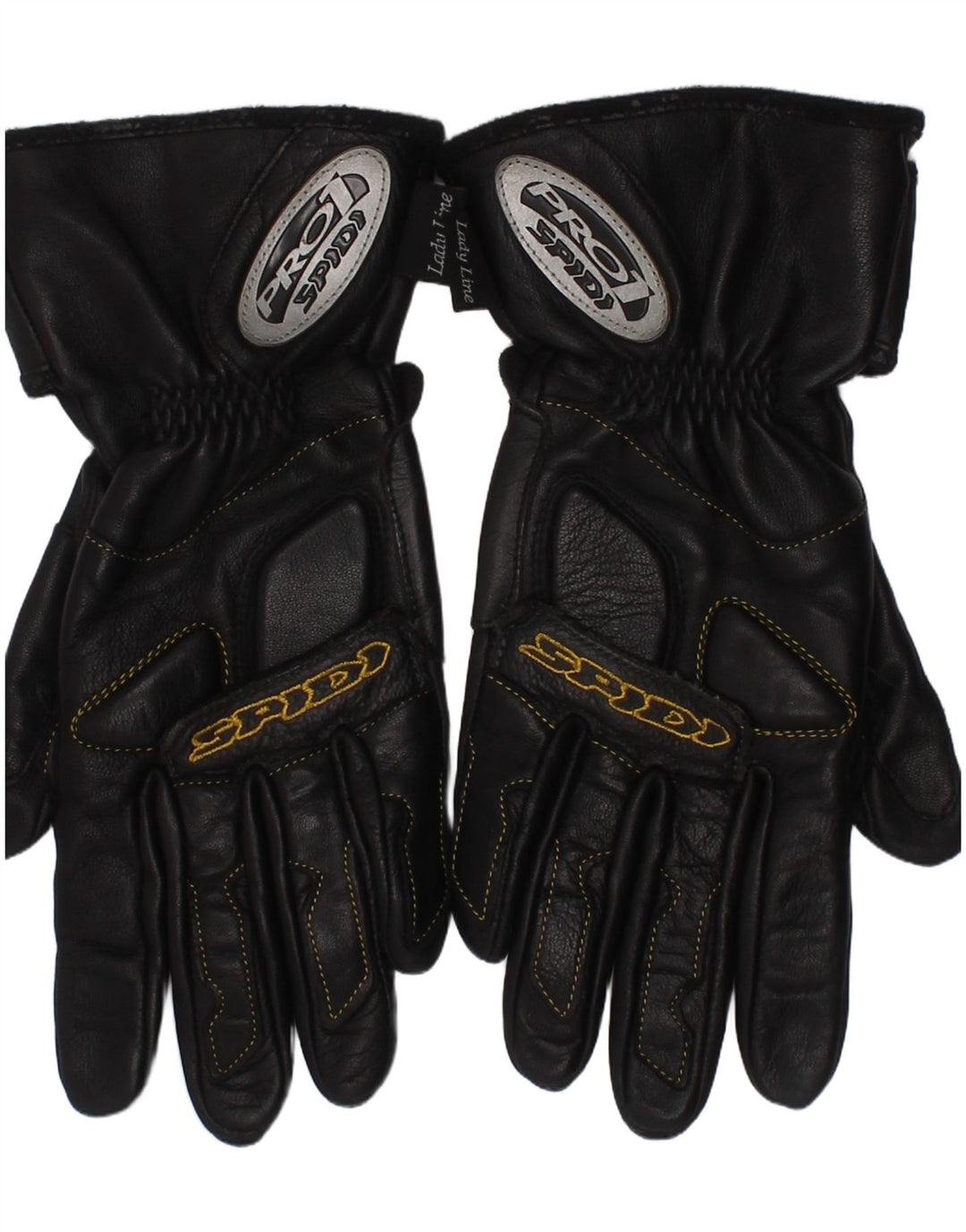 Spidi Damen Lady Line Biker Lederhandschuhe Medium Schwarz Motorrad