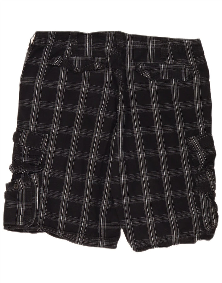 Lee Mens Cargo Shorts  W40 XL Black Check Cotton
