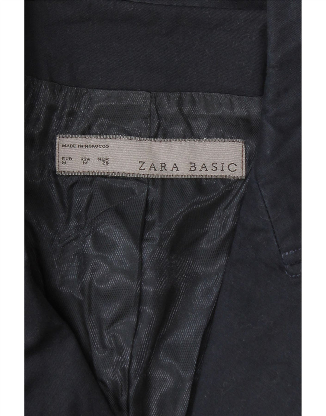 Zara Chaqueta Blazer De 1 Botón para Mujer UK 42 Azul Marino Mediano