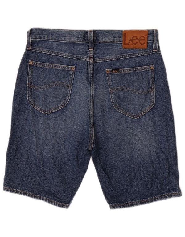 Lee Mens Rider Denim Shorts W30 Medium Blue Cotton