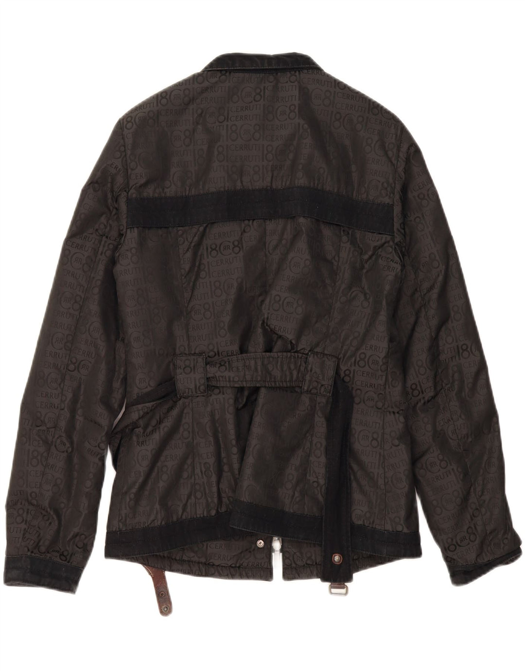 CERRUTI 1881 Womens Graphic Bomber Jacket IT 46 Large Black Spotted Vintage Cerruti 1881 and Second-Hand Cerruti 1881 from Messina Hembry 