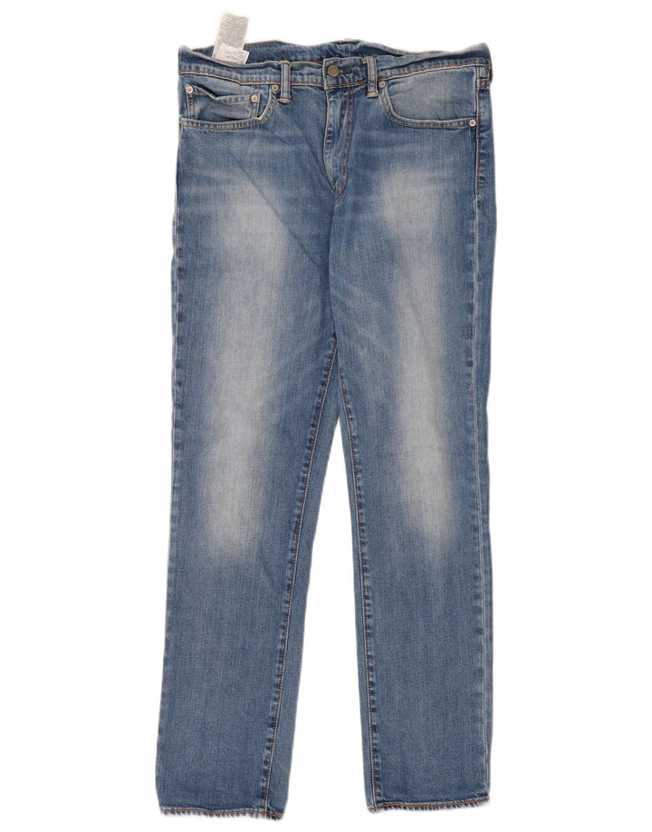 Levi's Womens 511 Slim Jeans W34 L32 Blue Cotton