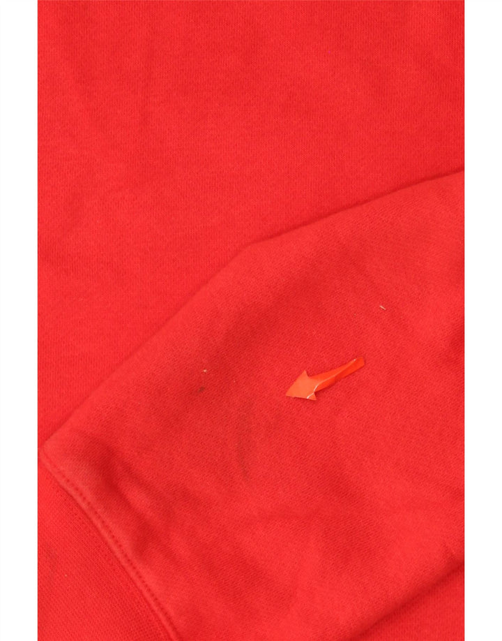 Nike Mens Hoodie Jumper Small Red Cotton