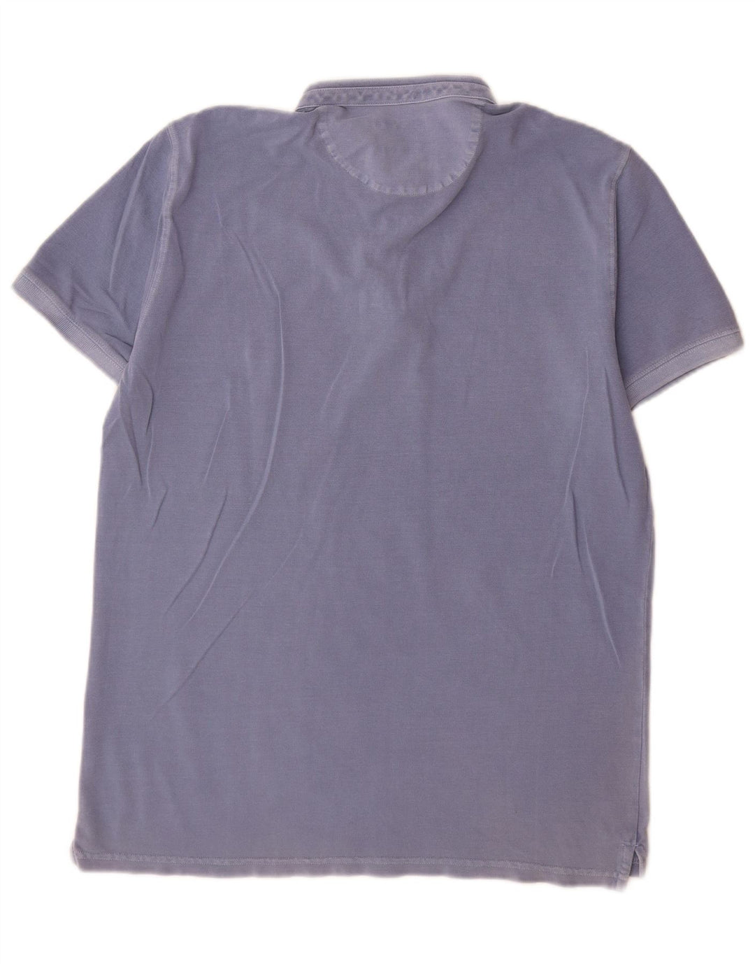 Massimo Dutti Mens Casual Fit Polo Shirt Large Blue