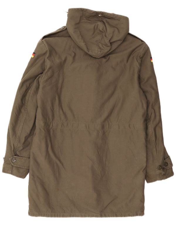 Vintage Mens Military Hooded Parka Jacket UK 38 Medium Khaki Army