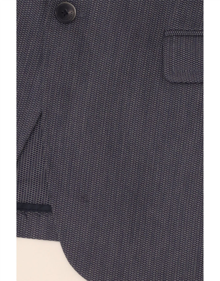 ZARA Ανδρικό σακάκι μπλέιζερ με 2 κουμπιά EU 50 Medium Navy Blue Polyester