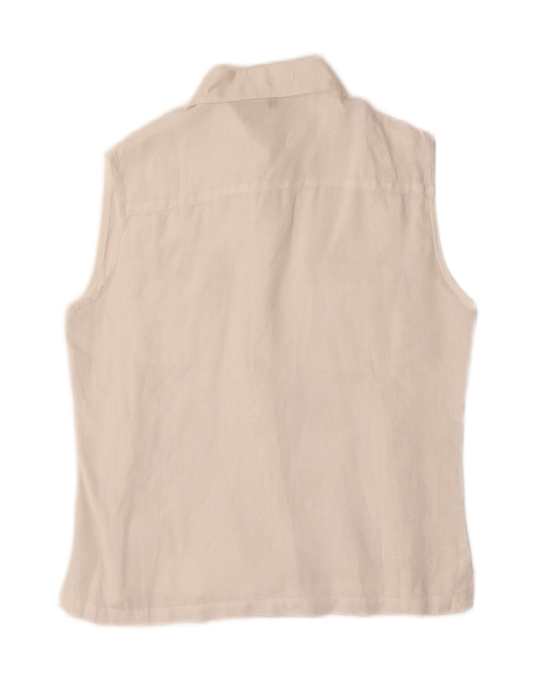 Best Company Womens Sleeveless Shirt Blouse IT 44 Medium White