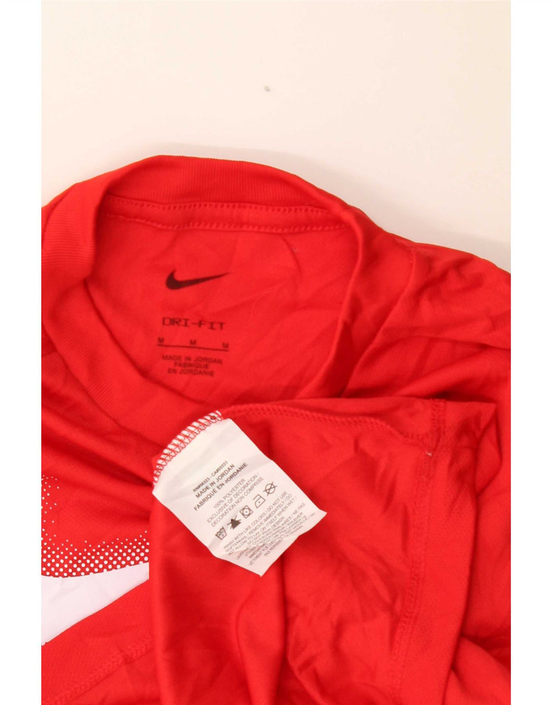 Nike drenge Dri Fit grafisk t-shirt top 10-11 år medium rød polyester