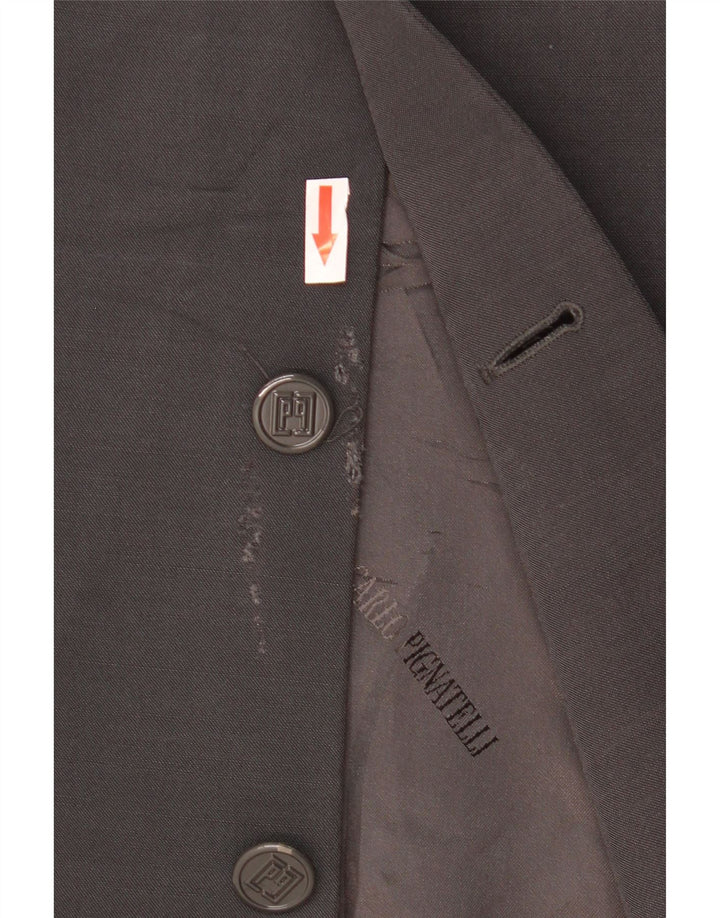 CARLO PIGNATELLI Mens 3 Button Blazer Jacket IT 52 XL Grey Wool