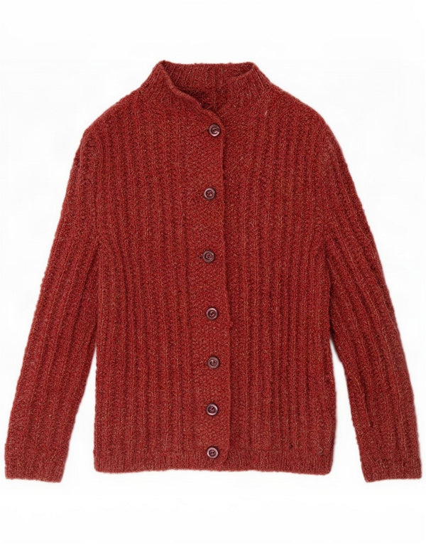 Vintage Womens Cardigan Sweater UK 16 Large Red Flecked