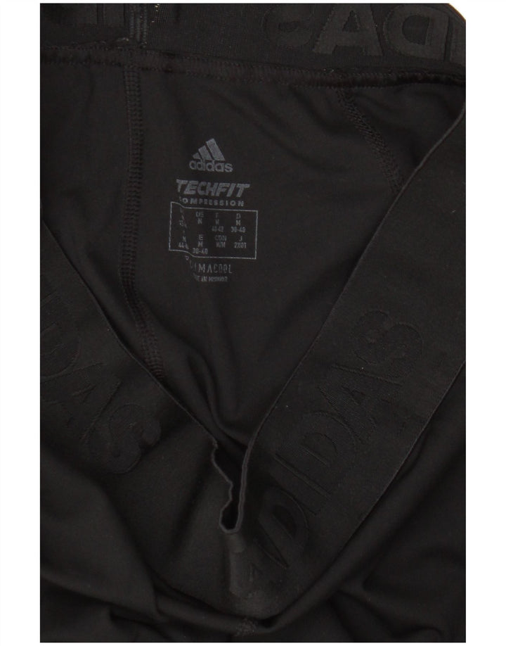 Adidas Womens Graphic Leggings UK 12/14 Medium  Black