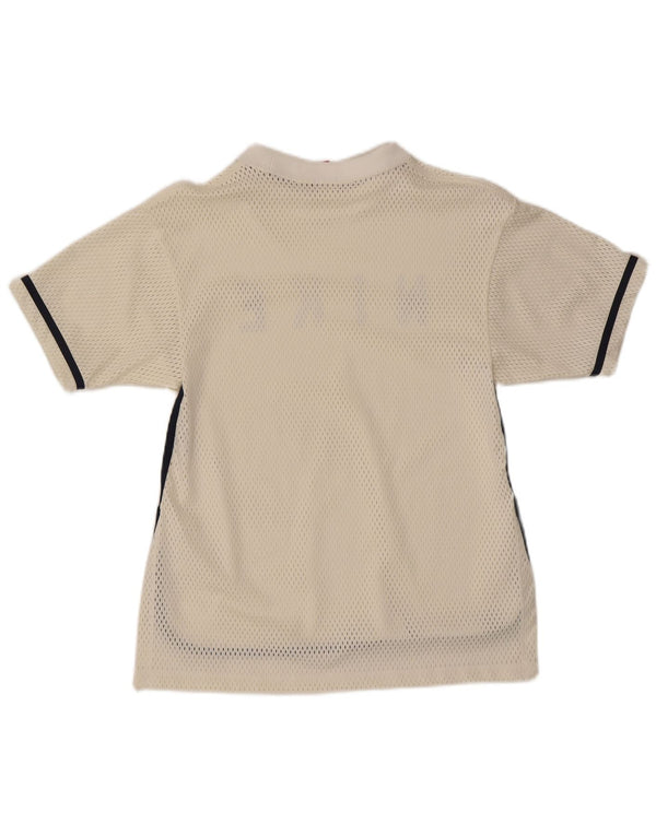 T-shirt grafica da uomo Nike Top piccola sportiva in poliestere bianco