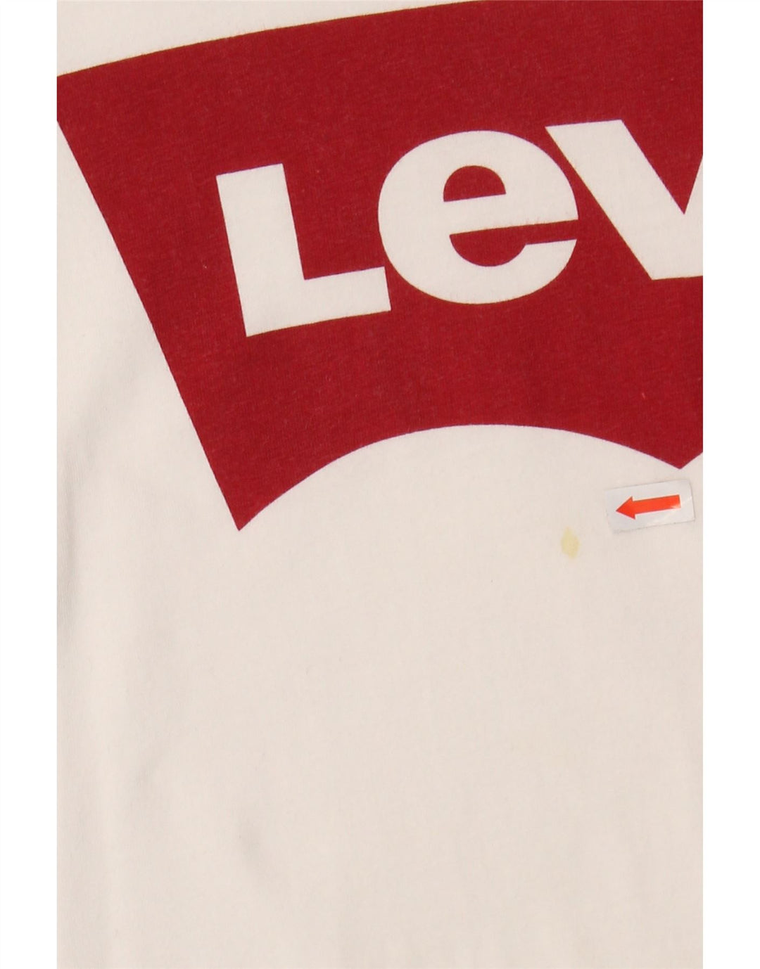 LEVI'S Mens Graphic T-Shirt Top Large White Cotton Vintage Levi's and Second-Hand Levi's from Messina Hembry 