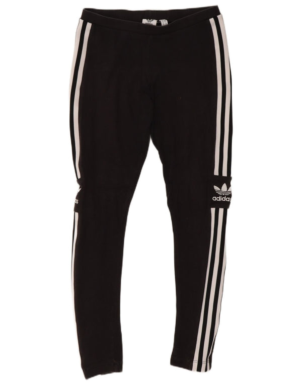 Adidas Leggings gráficos para mujer UK 10 Small Black Cotton Sports