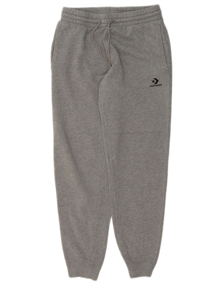Converse Mens Tracksuit Trousers Joggers Small Grey Cotton