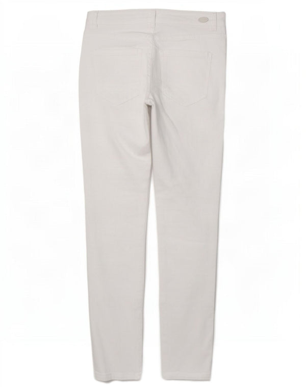 Zara Γυναικείο Skinny Casual Παντελόνι EU 36 XS W26 L27 Λευκό