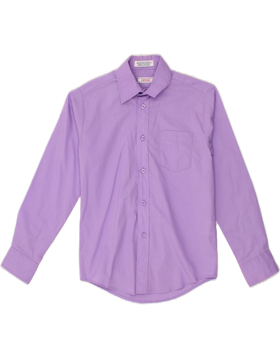 IZOD Boys Shirt 9-10 Years Purple Cotton Vintage Izod and Second-Hand Izod from Messina Hembry 