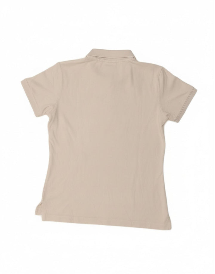 CHAMPION Womens Polo Shirt UK 12 Medium White