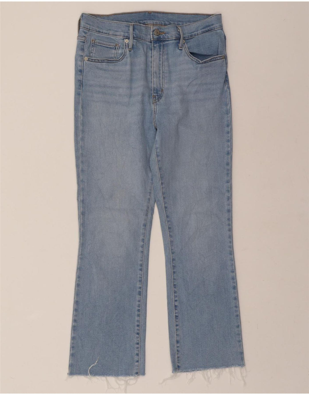LEVI'S Womens Straight Jeans W29 L26 Blue Cotton Vintage Levi's and Second-Hand Levi's from Messina Hembry 