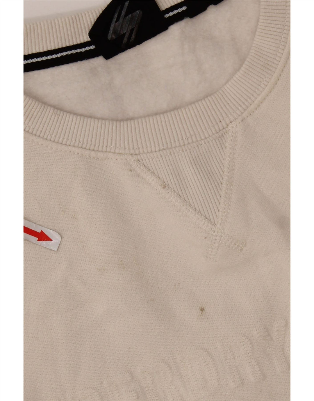 Superdry Grafisk Sweatshirt-trøje til mænd Medium Off White Bomuld