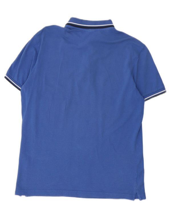 Diadora Mens Polo Shirt Medium Blue