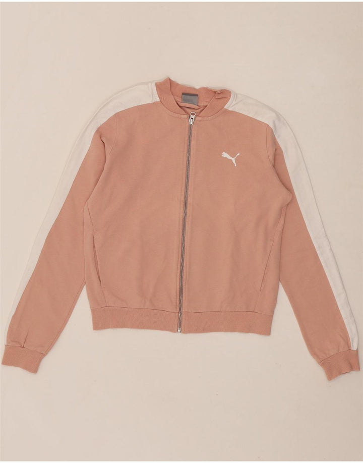 PUMA Womens Tracksuit Top Jacket UK 10 Small Pink Colourblock Vintage Puma and Second-Hand Puma from Messina Hembry 