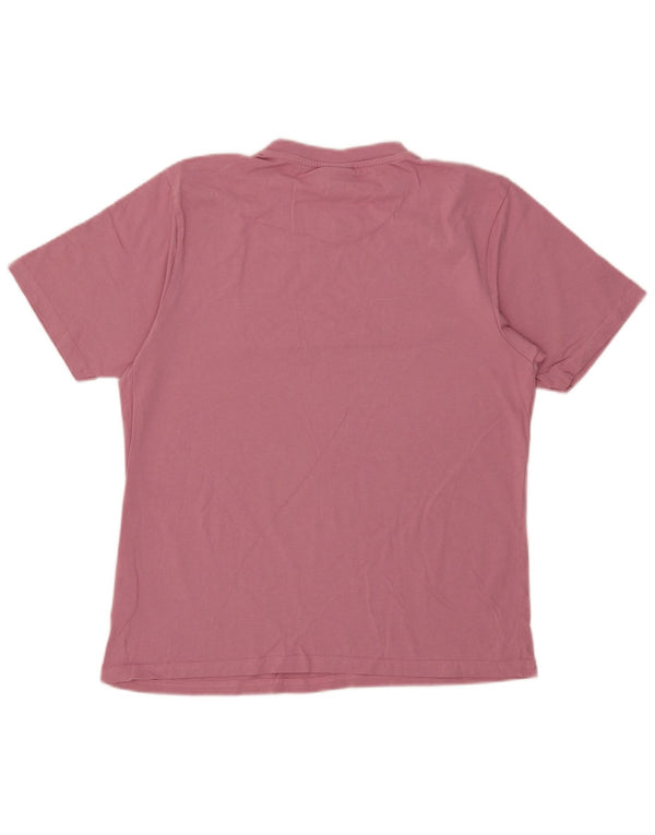 Ellesse Camiseta gráfica para mujer Top UK 46 Large Pink Cotton