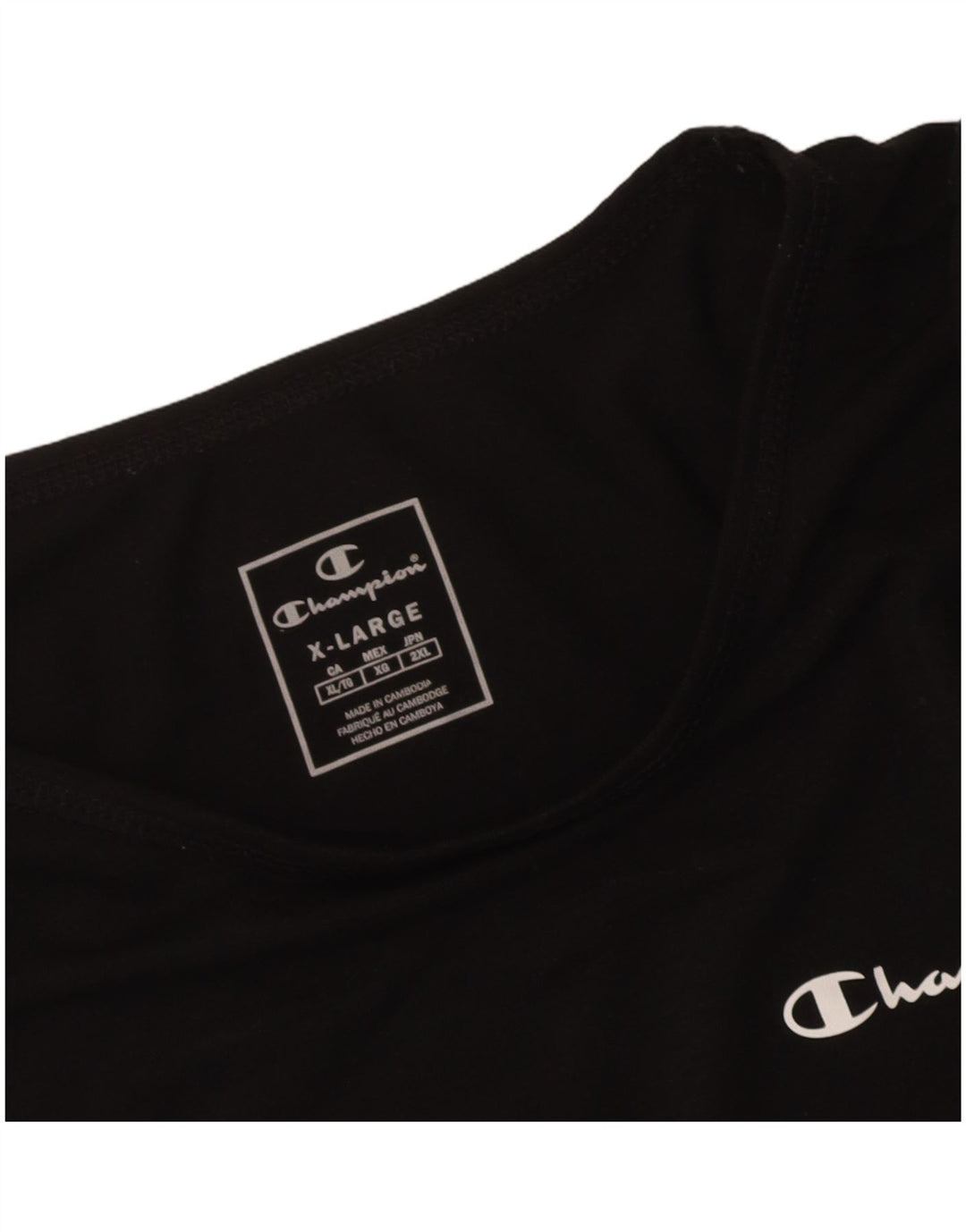 CHAMPION Womens Top Long Sleeve UK 18 XL Black