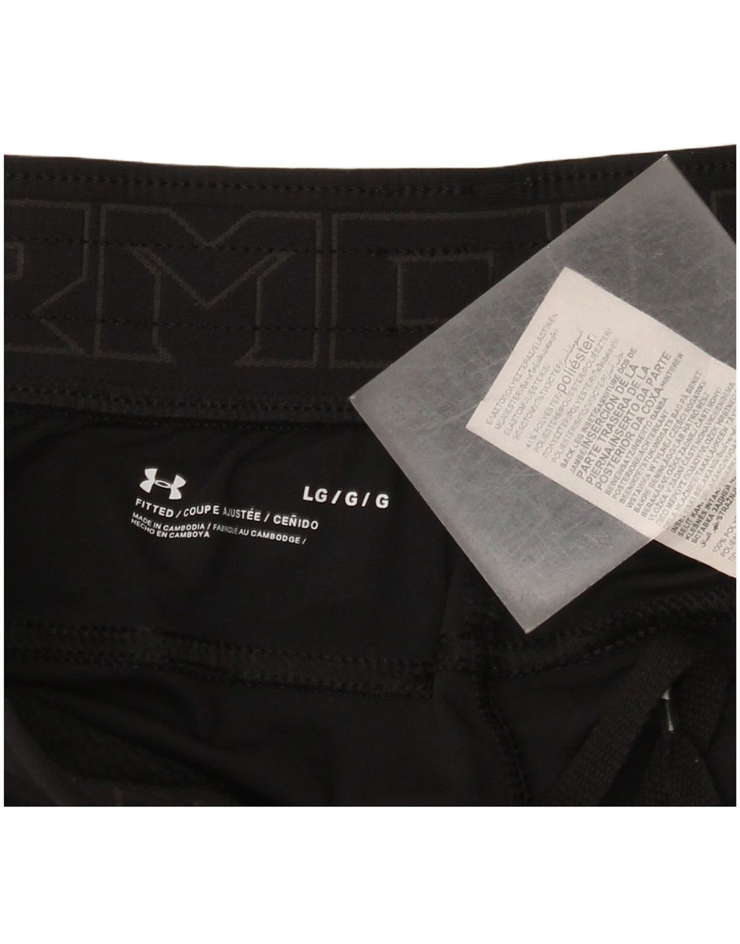 Under Armour Womens Fitted Tracksuit Trousers UK 14 Large Black Polyester