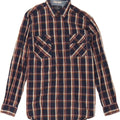 NAUTICA Mens Shirt Large Navy Blue Check Cotton Vintage Nautica and Second-Hand Nautica from Messina Hembry 