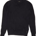 REPLAY Mens V-Neck Jumper Sweater Large Navy Blue Cotton Vintage Replay and Second-Hand Replay from Messina Hembry 