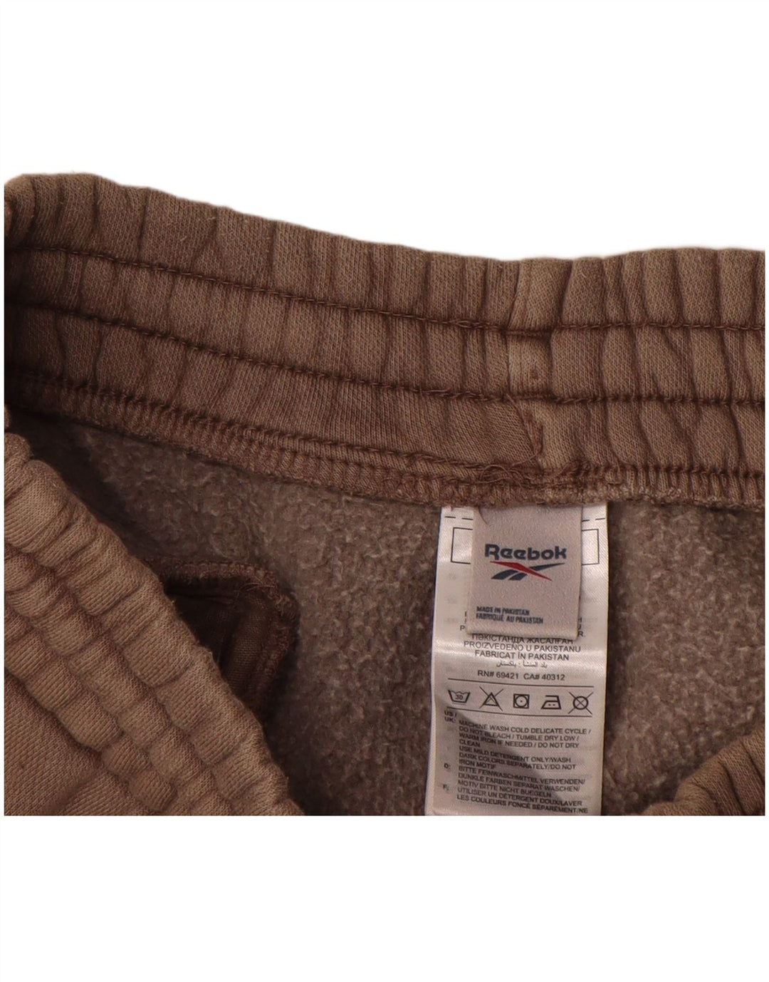 Reebok Mens Sport Shorts Medium Beige Cotton