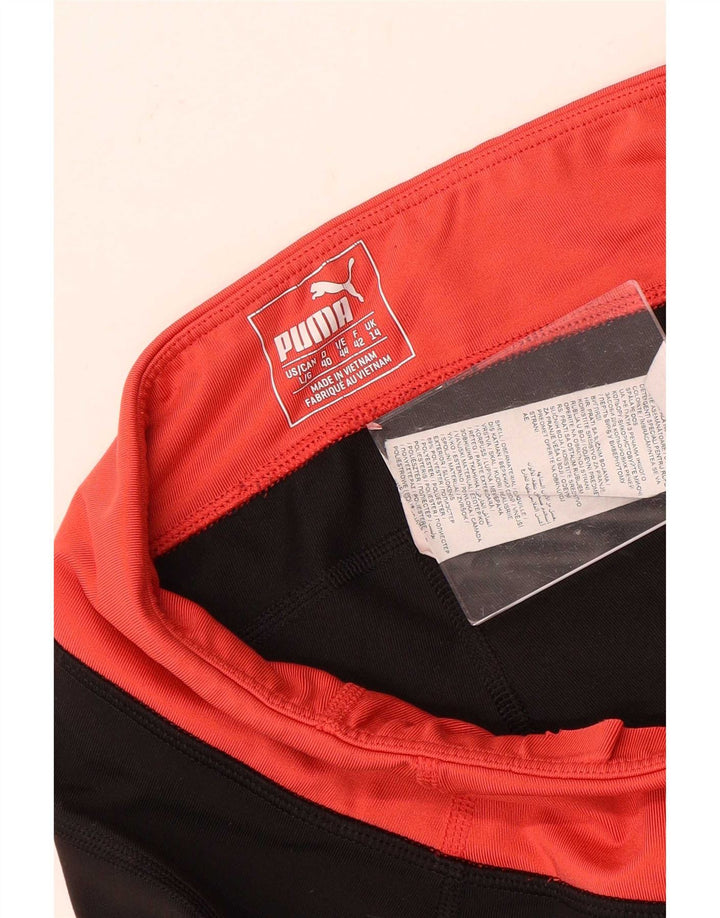 Leggings Capri da donna Puma UK 14 poliestere color block medio nero