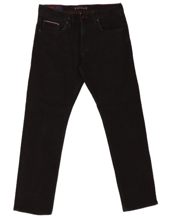 Tommy Hilfiger Mens Bleecker Slim Jeans W32 L30 Black Cotton