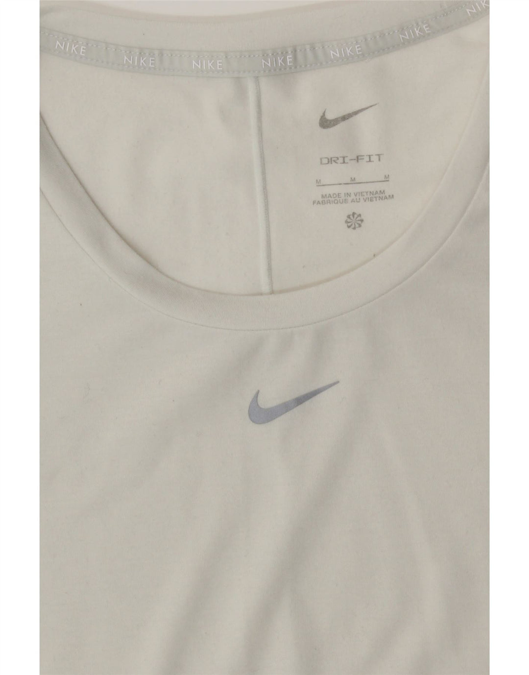 Nike Womens T-Shirt Top UK 12 Medium White