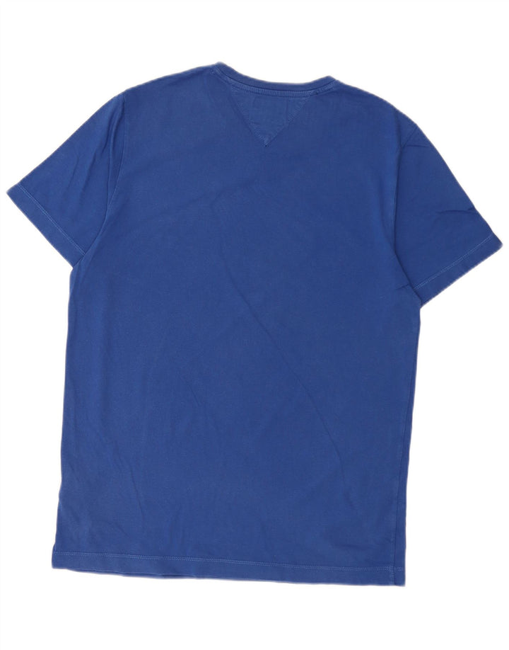 Tommy Hilfiger Mens T-Shirt Top Medium Blue Cotton