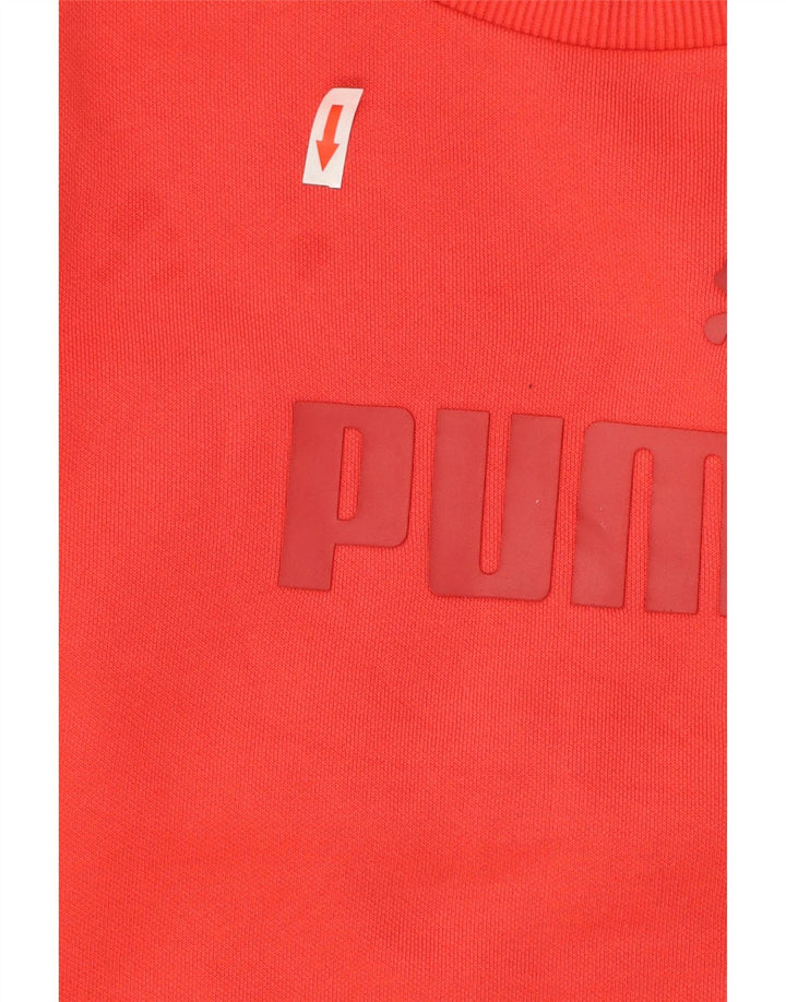 Puma Mens Graphic Sweatshirt Jumper Small Red