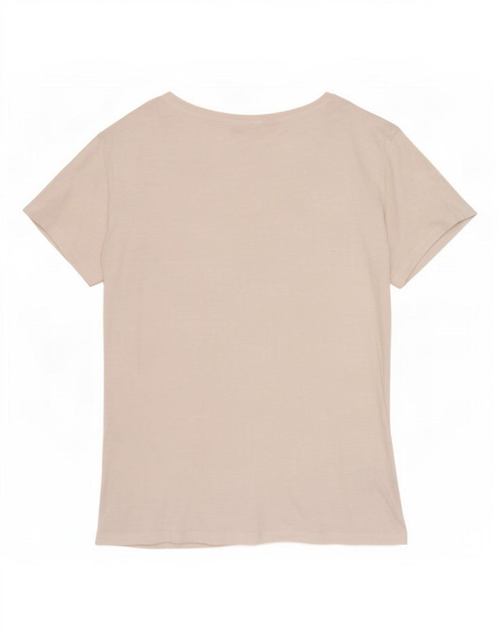 Levi's Dame T-Shirt Top UK 14 Medium White Flecked