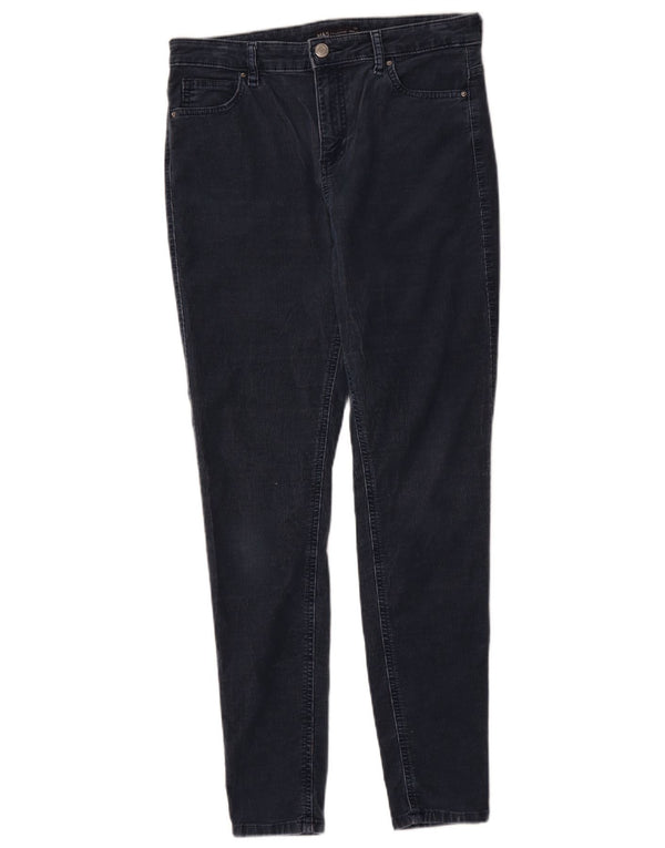 Marks & Spencer Damen Skinny Jeans UK 14 Large W30 L29 Marineblau Baumwolle