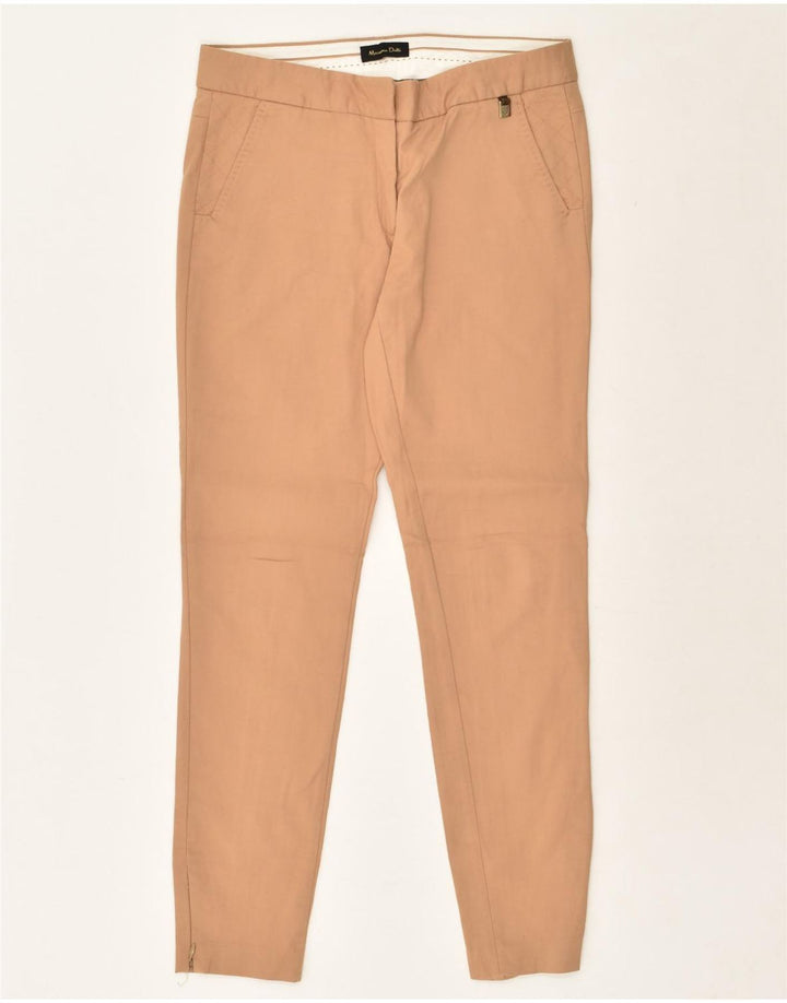 MASSIMO DUTTI Womens Slim Chino Trousers EU 38 Medium W28 L28 Beige Cotton | Vintage Massimo Dutti | Thrift | Second-Hand Massimo Dutti | Used Clothing | Messina Hembry 