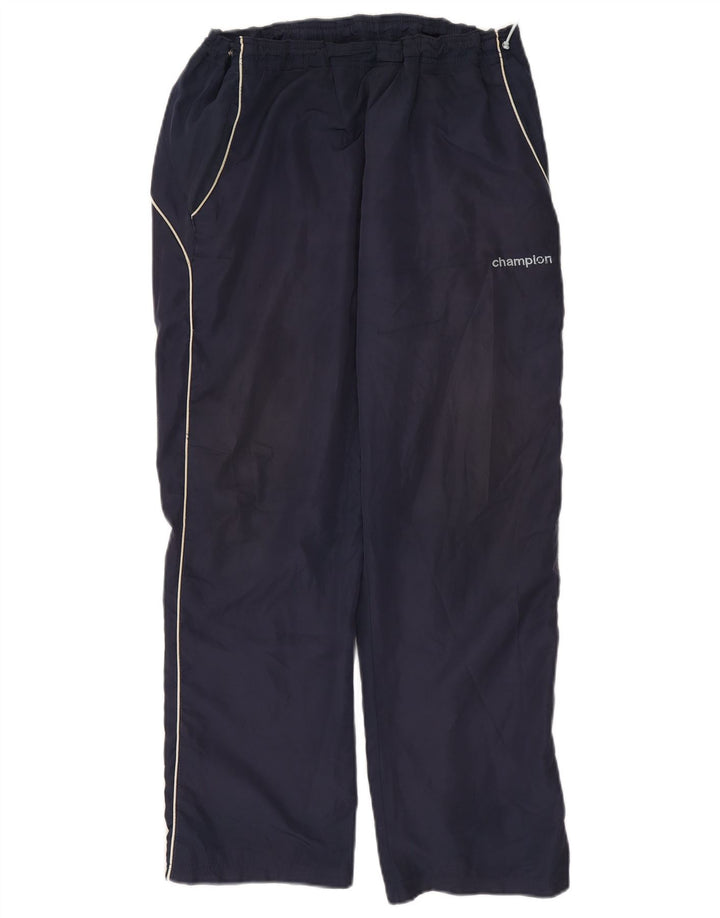 Champion Mens Tracksuit Trousers Medium Navy Blue Polyester