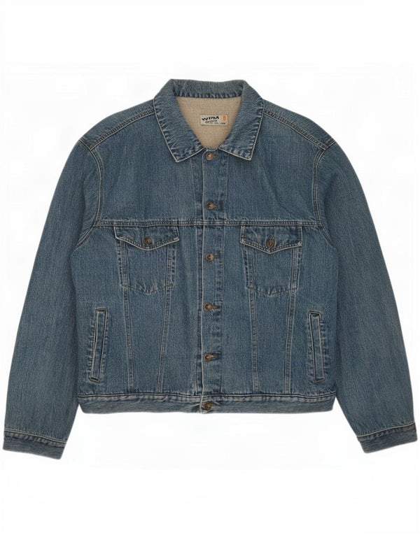 Giacca in denim da uomo WPM UK 44 2XL cotone blu