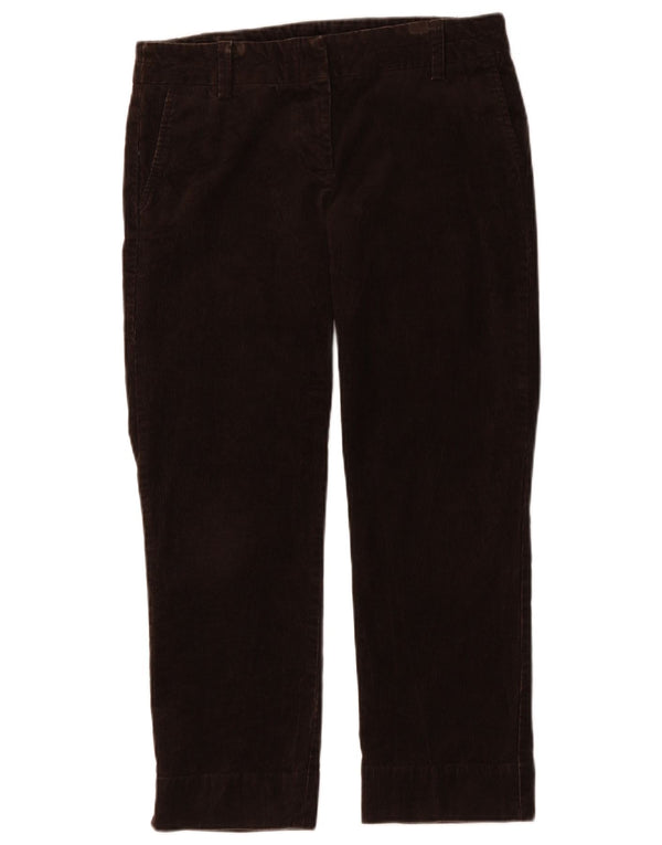 J. Crew Womens City Fit Crop Corduroy Trousers US 6 Medium W32 L26 Brown