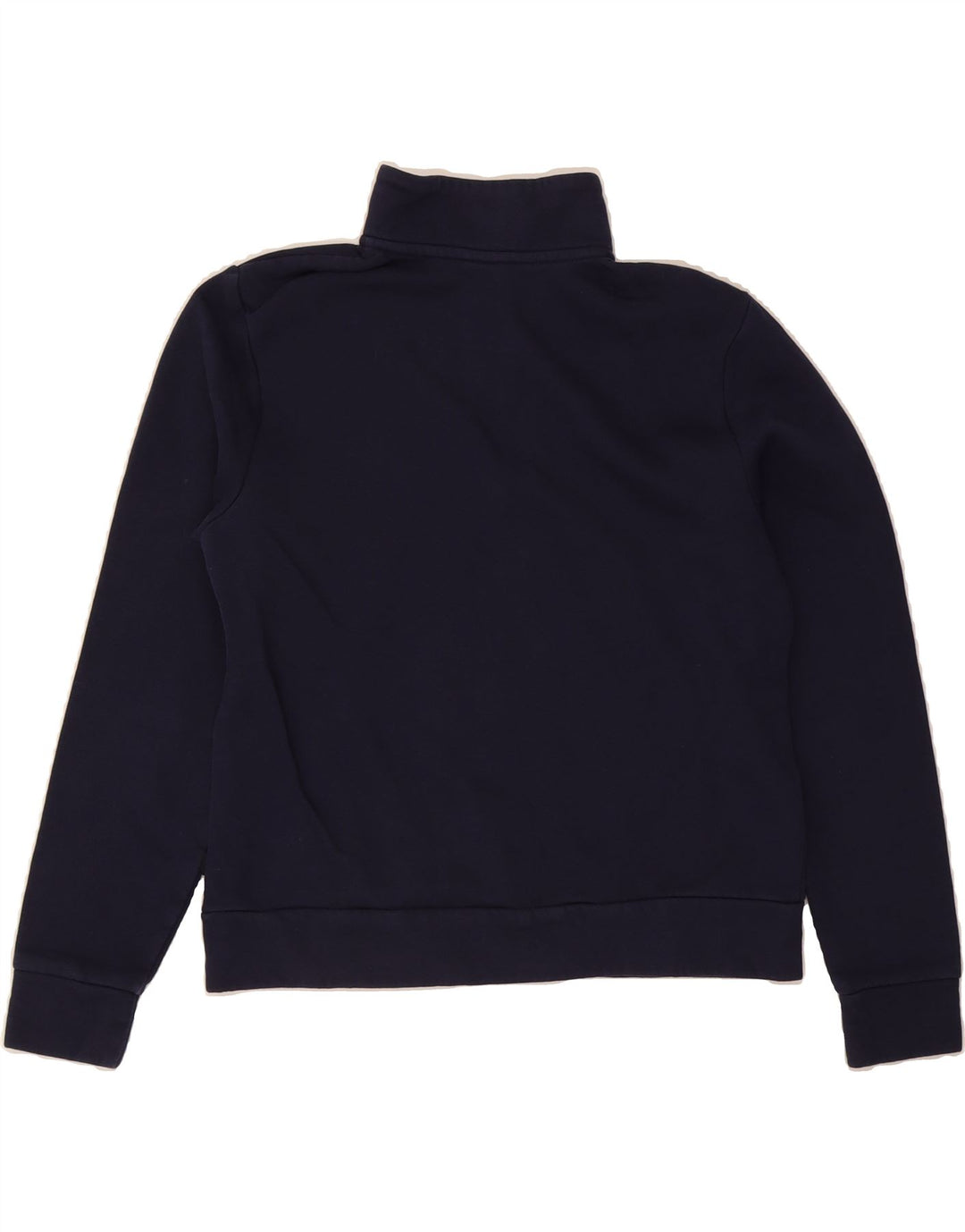 PUMA Womens Oversized Zip Neck Sweatshirt Jumper UK 10 Small Navy Blue Vintage Puma and Second-Hand Puma from Messina Hembry 
