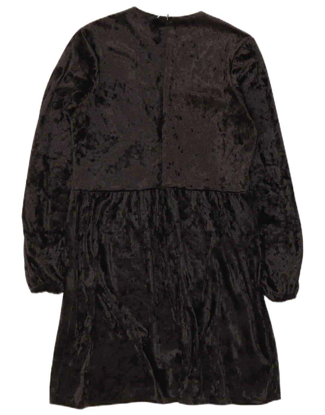 Asos Womens Long Sleeve A-Line Dress UK 8 Small Black Polyester