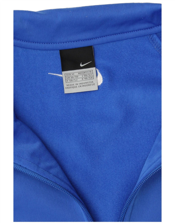 Giacca da tuta da uomo Nike UK 38/40 Poliestere color block blu medio