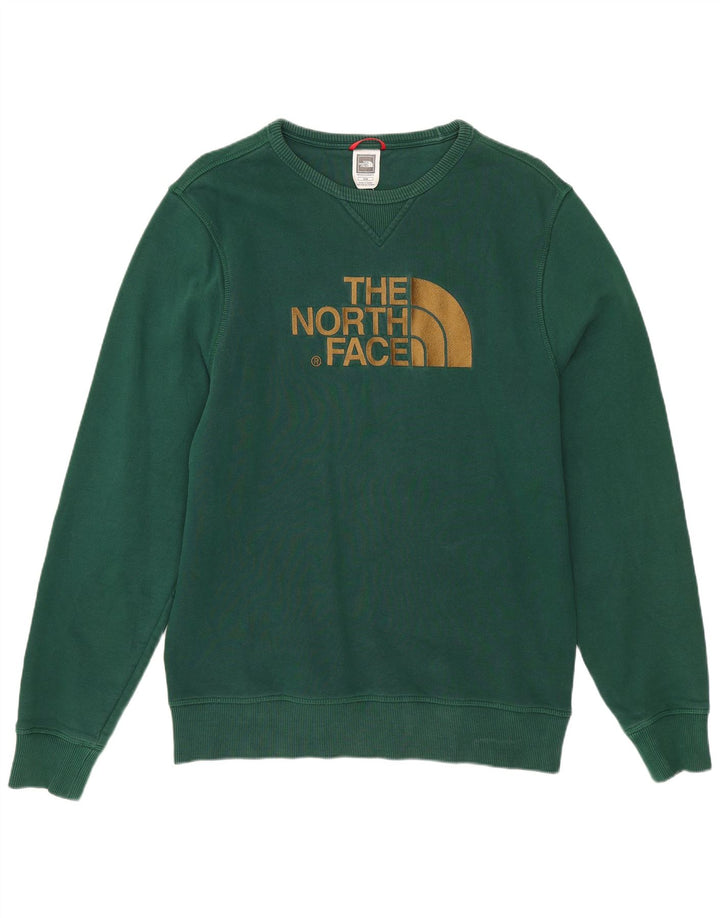 The North Face Herre Grafisk Sweatshirt Jumper Medium Grøn Bomuld