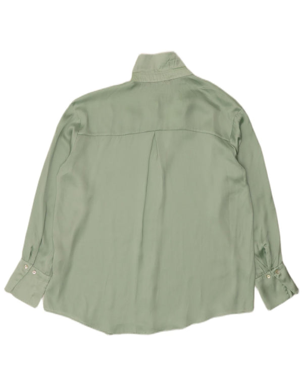 Chemisier surdimensionné pour femme Zara UK 44 en polyester vert moyen
