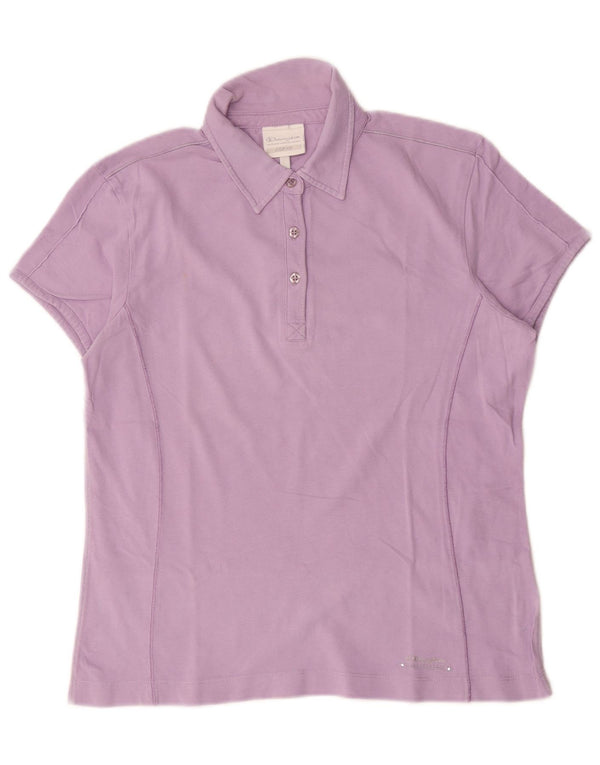 Champion Damen Easy Fit Poloshirt UK 20 2XL Lila